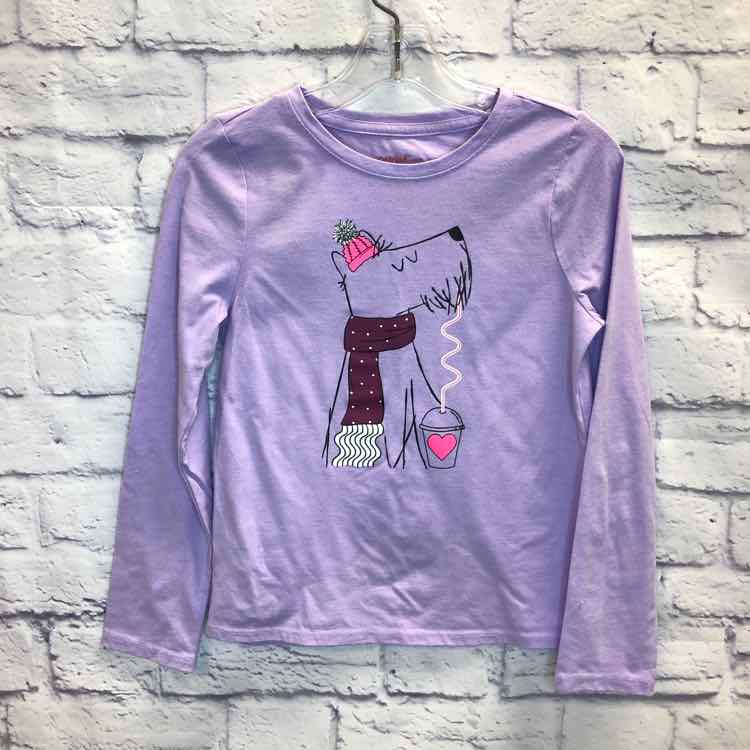 Cat & Jack Purple Size 6 Girls Long Sleeve Shirt