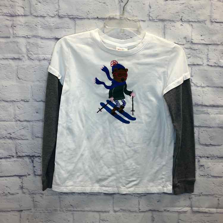 Hanna Andersson White Size 14 Girls Long Sleeve Shirt