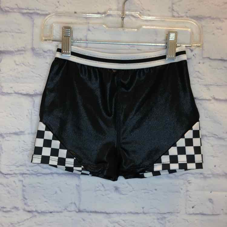 More Than Magic Black & White Size 4T Dance Shorts