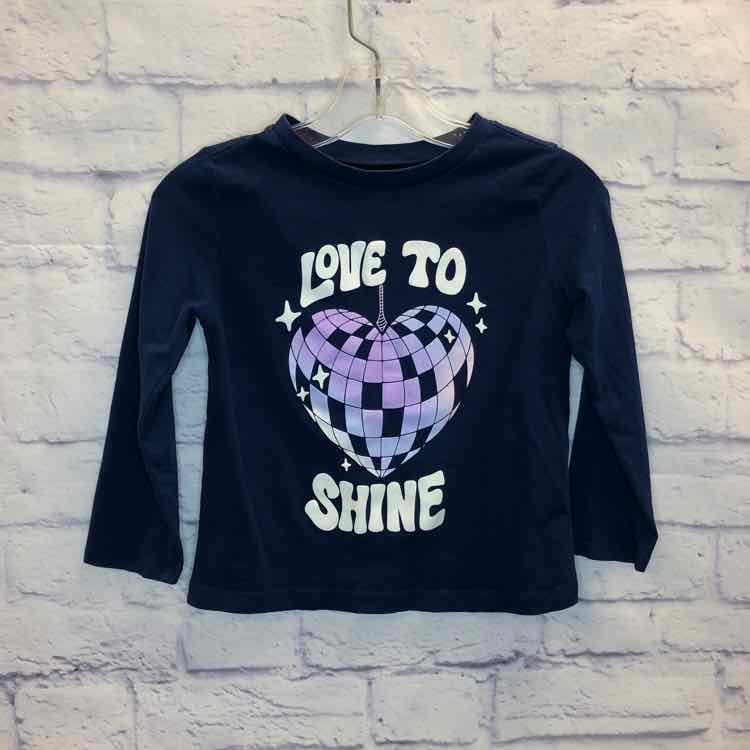 Oshkosh Navy Size 4T Girls Long Sleeve Shirt