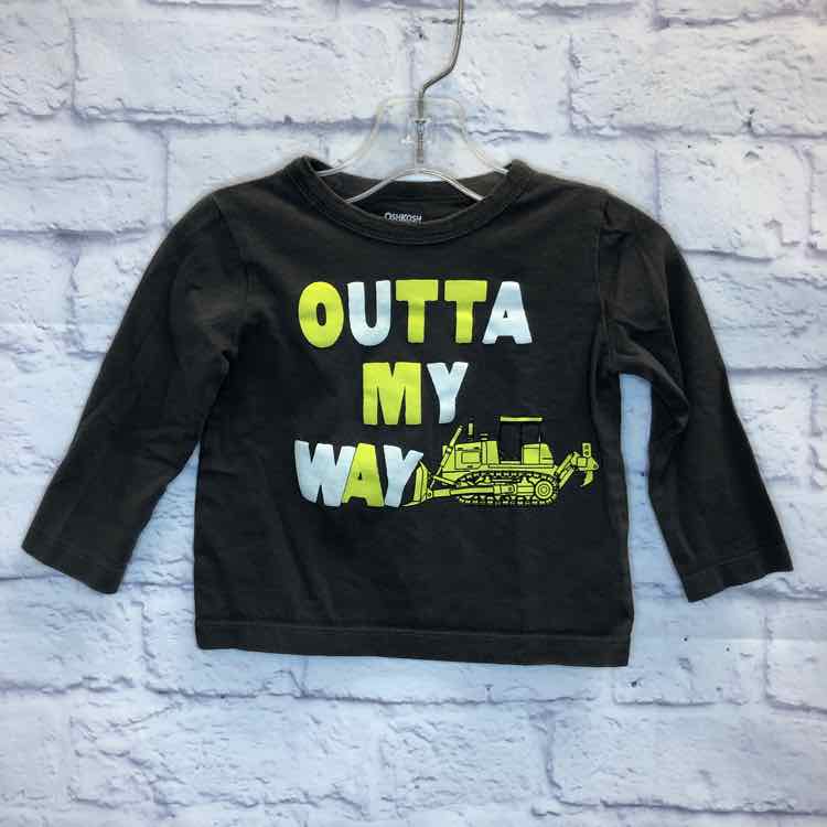 Oshkosh Gray Size 12 Months Boys Long Sleeve Shirt