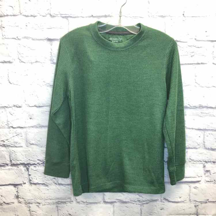 Architect Green Size 7 Boys Long Sleeve Shirt
