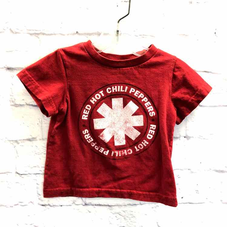 Red Hot Chili Peppers Red Size 18 Months Boys Short Sleeve Shirt