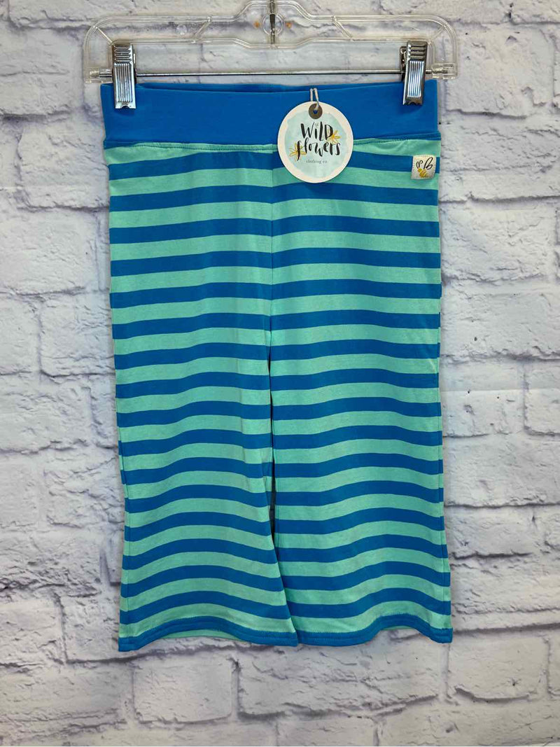 Wild Flowers Stripe Size 6 Girls Capri/Cropped Pants