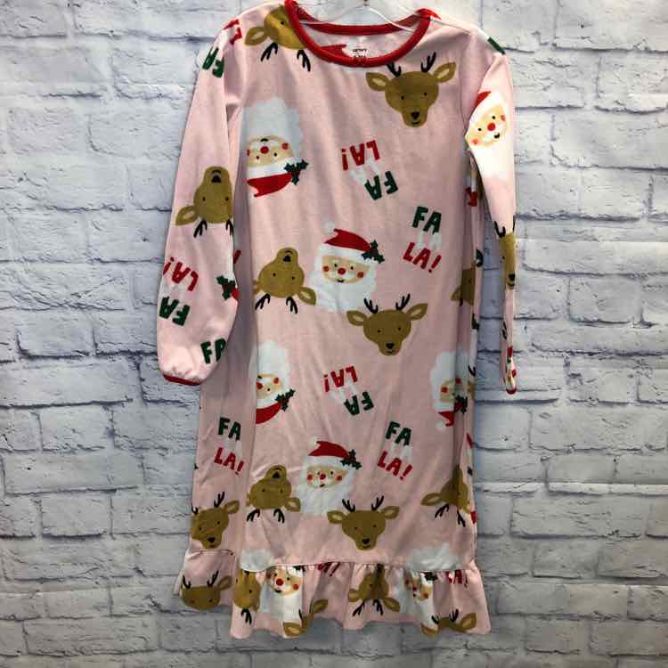 Carters Pink Size 8 Fleece Girls Nightgown