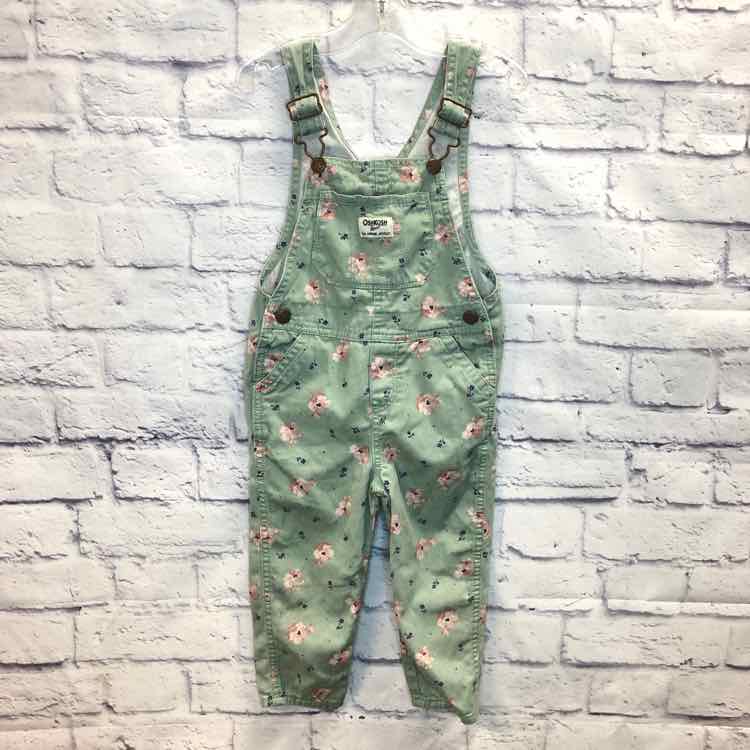 Oshkosh Green Size 3T Girls Overalls
