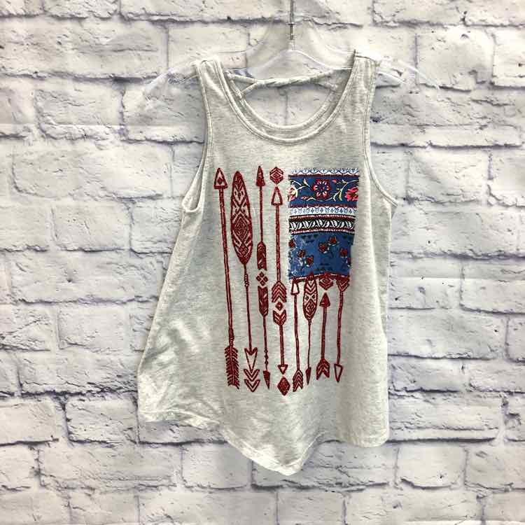 Justice Gray Size 8 Girls Tank Top