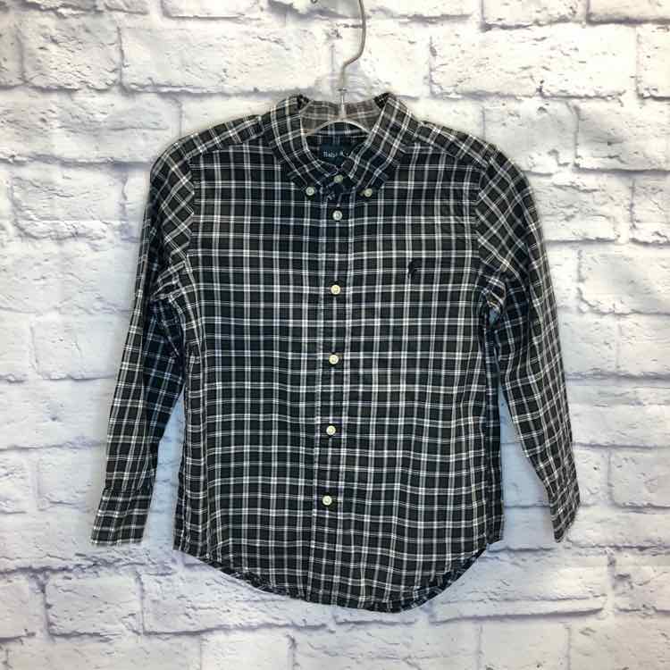 Ralph Lauren Plaid Size 5 Boy Polo or Button Down