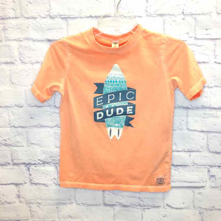 Oshkosh Orange Size 10 Boys Short Sleeve Shirt