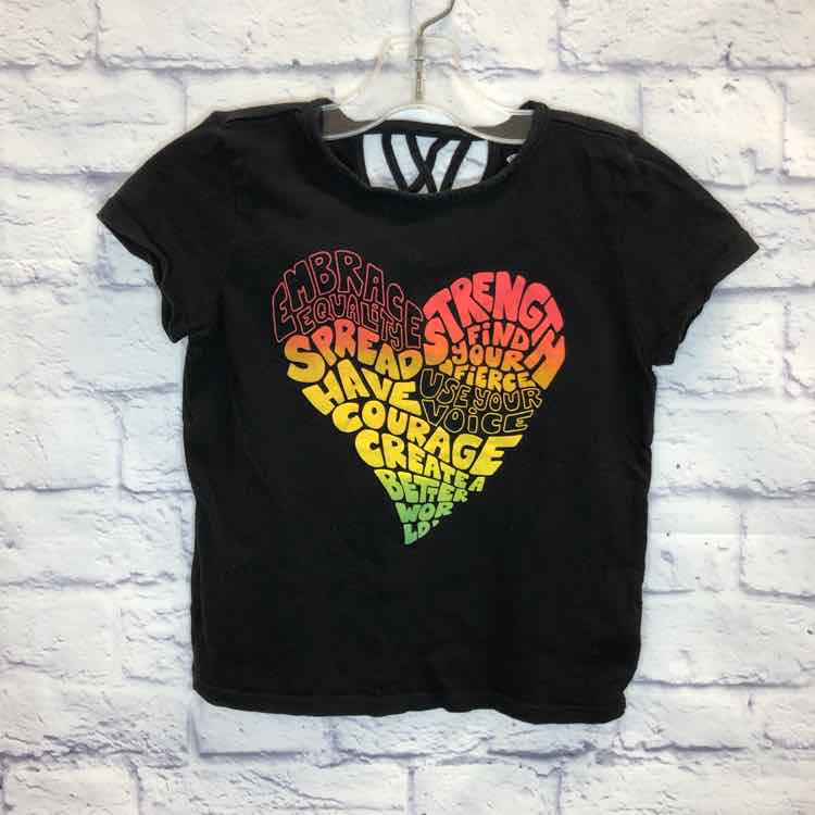 Old Navy Black Size 8 Girls Short Sleeve Shirt
