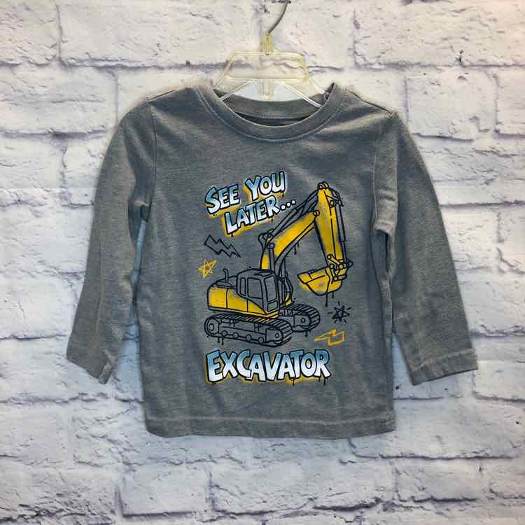 Jumping Beans Gray Size 18 Months Boys Long Sleeve Shirt