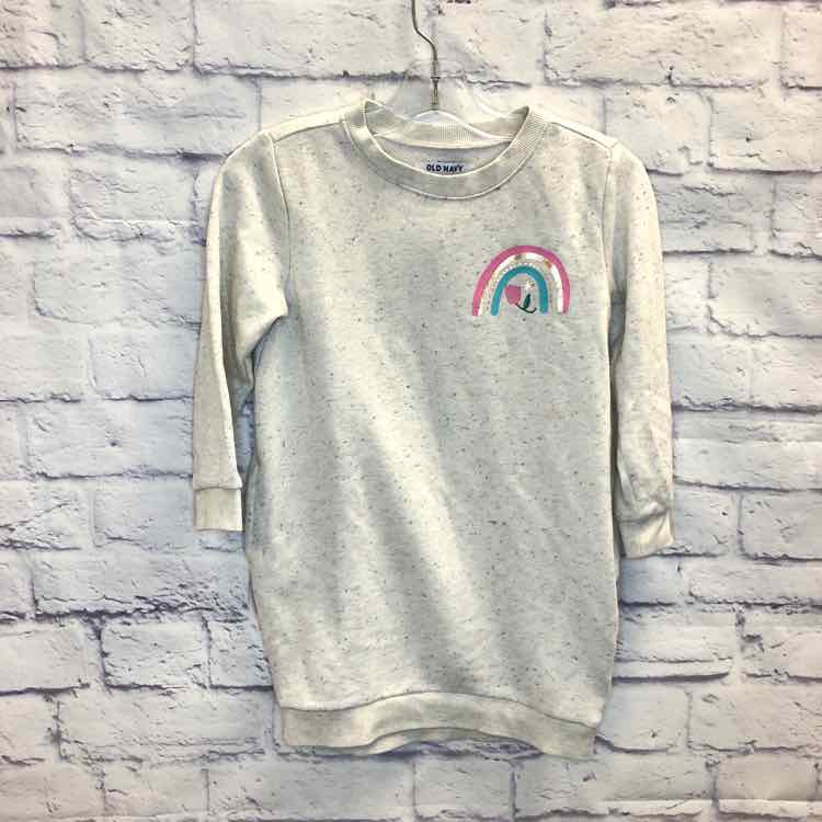 Old Navy Gray Size 5 Girls Sweatshirt/Hoodie