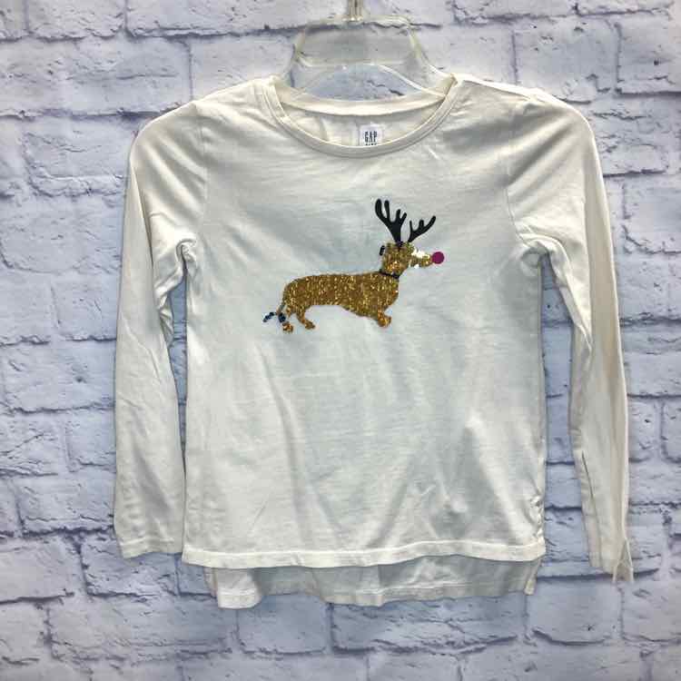 Gap Cream Size 8 Girls Long Sleeve Shirt