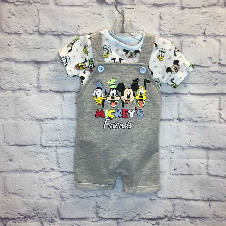 Disney Gray Size 3-6 Months Boys 2 Piece Outfit