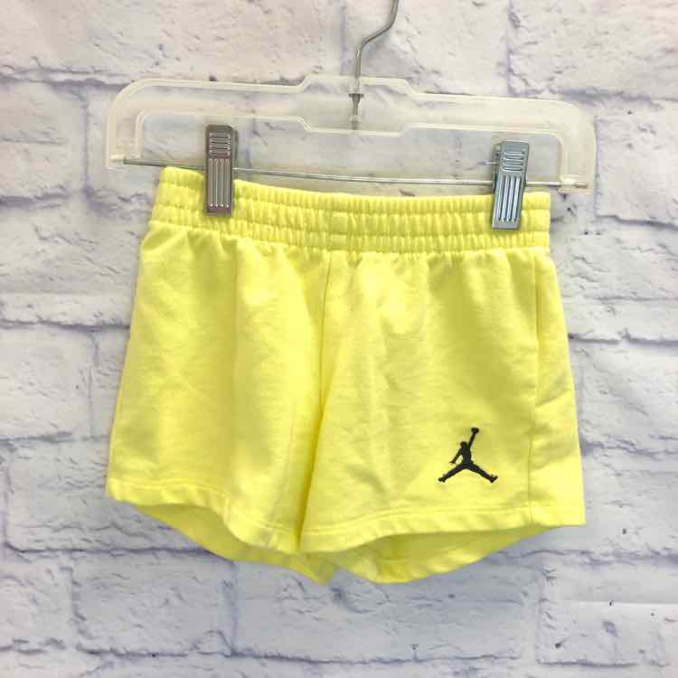 Air Jordan Yellow Size 4T Girls Shorts