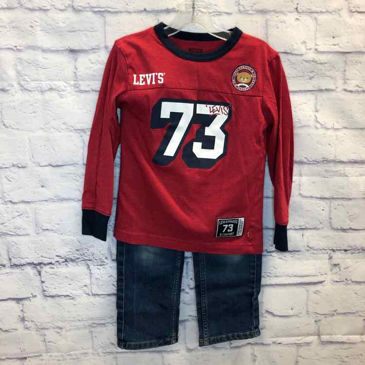 Levis Red Size 4T Boys 2 Piece Outfit