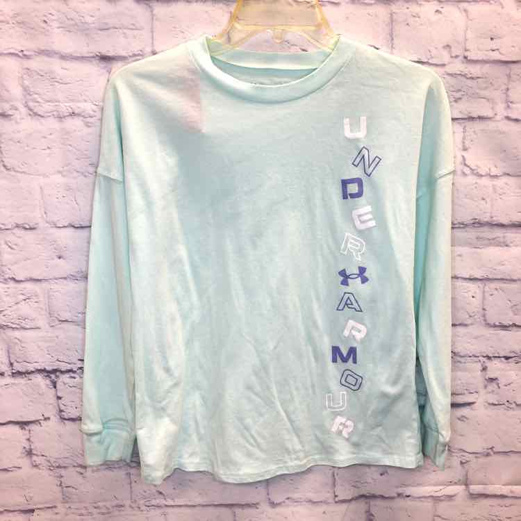 Under Armour Green Size 10 Girls Long Sleeve Shirt
