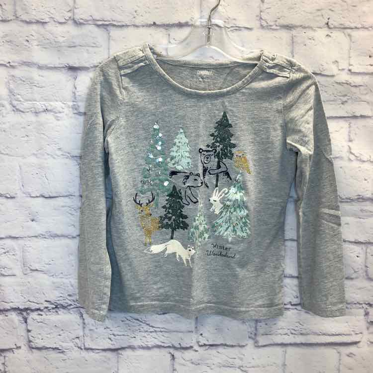Gymboree Gray Size 7 Girls Long Sleeve Shirt