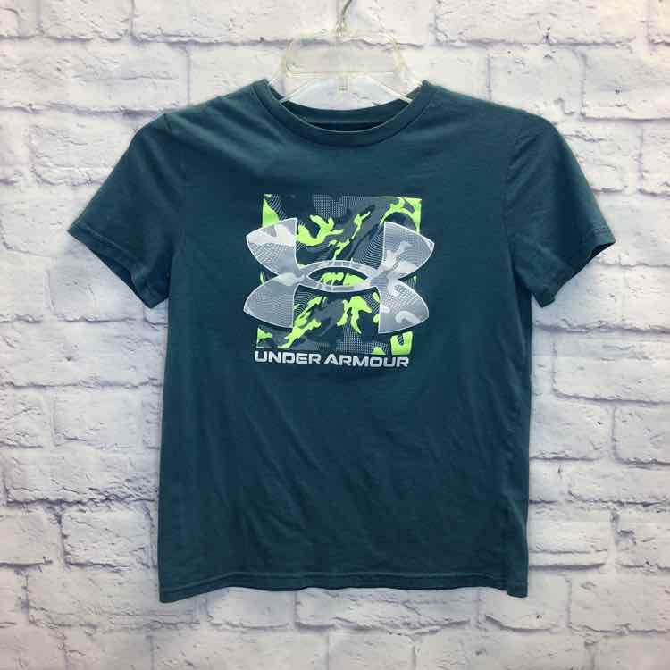 Under Armour Green Size 10 Boys Short Sleeve Shirt