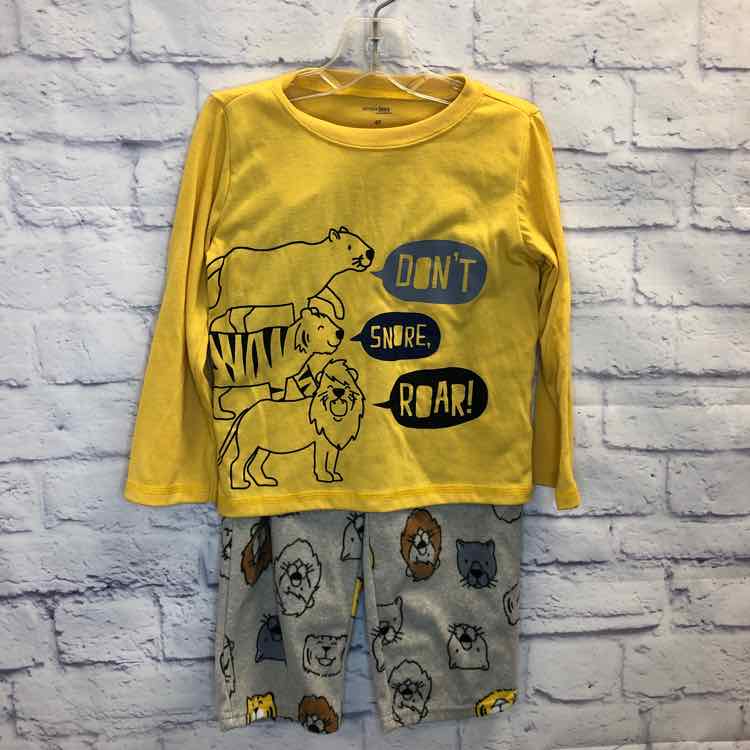 Simple Joys Yellow Size 4T Boys Pajamas