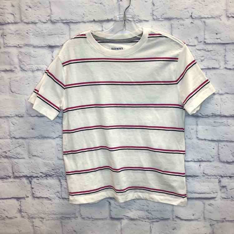 Old Navy Stripe Size 8 Boys Short Sleeve Shirt