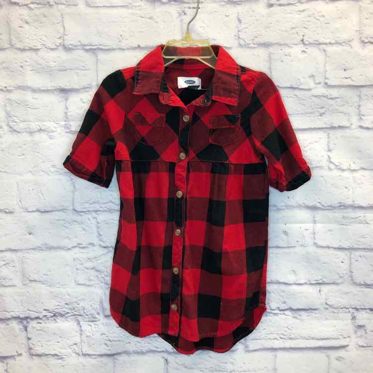 Old Navy Red & Black Size 3T Girls Dress