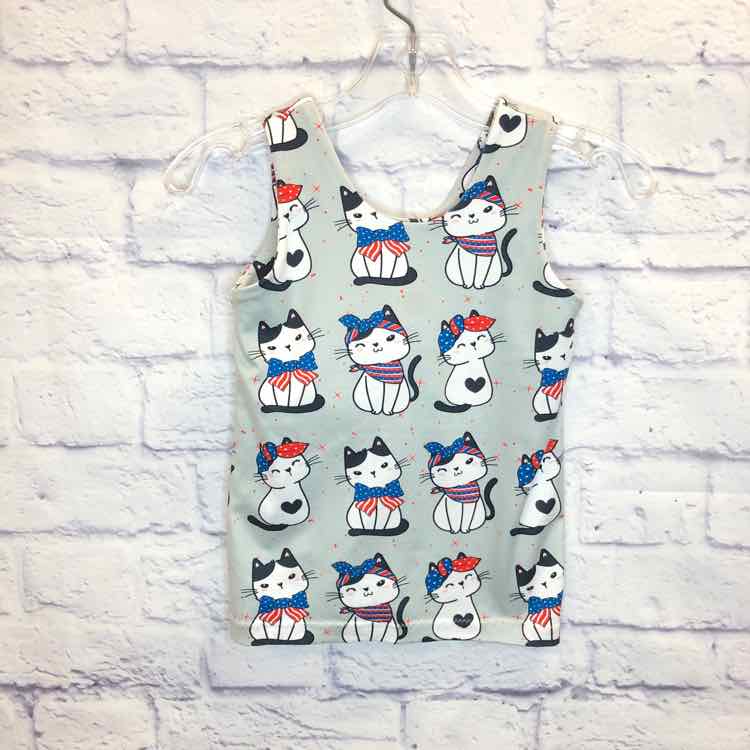 Ellie Lynne Co Gray Size 4T Girls Tank Top