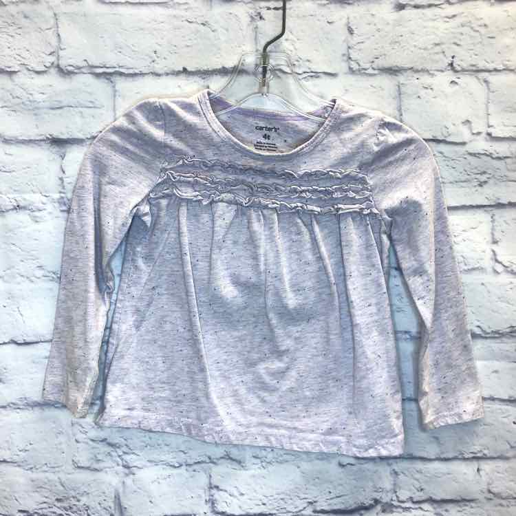 Carters Purple Size 4T Girls Long Sleeve Shirt