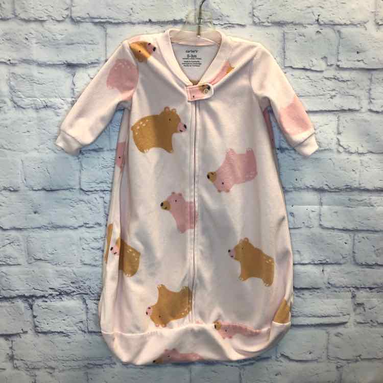 Carters Pink Size 0-3 Months Fleece Girls Sleep Sack
