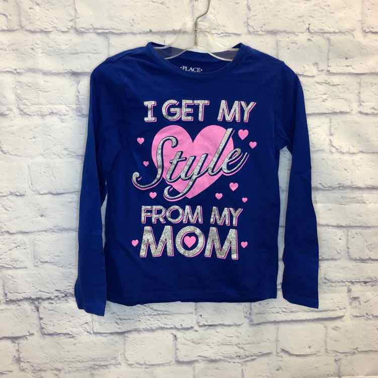 Childrens Place Blue Size 7 Girls Long Sleeve Shirt