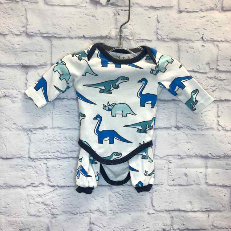 Monica + Andy Blue Size Newborn Boys 2 Piece Outfit
