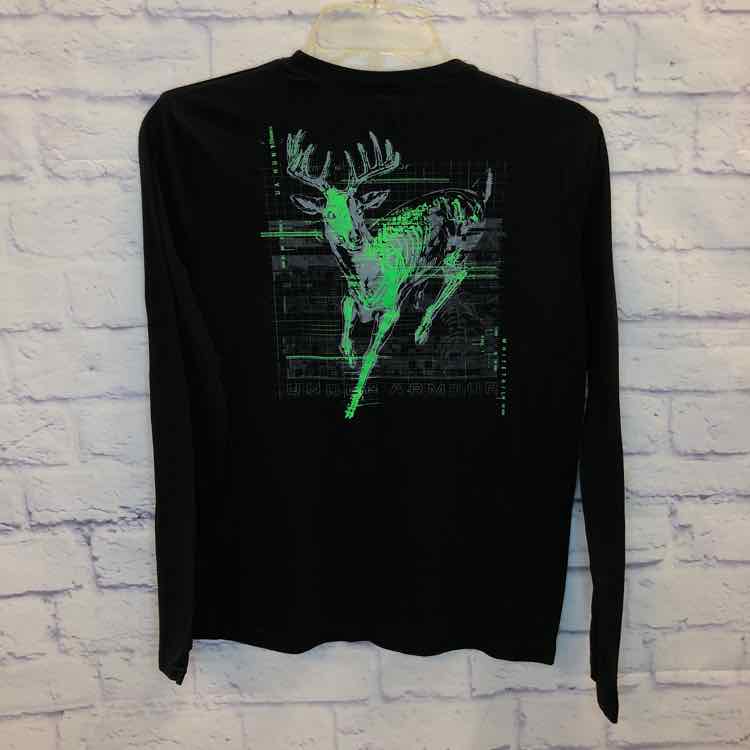 Under Armour Black Size 16 Boys Long Sleeve Shirt