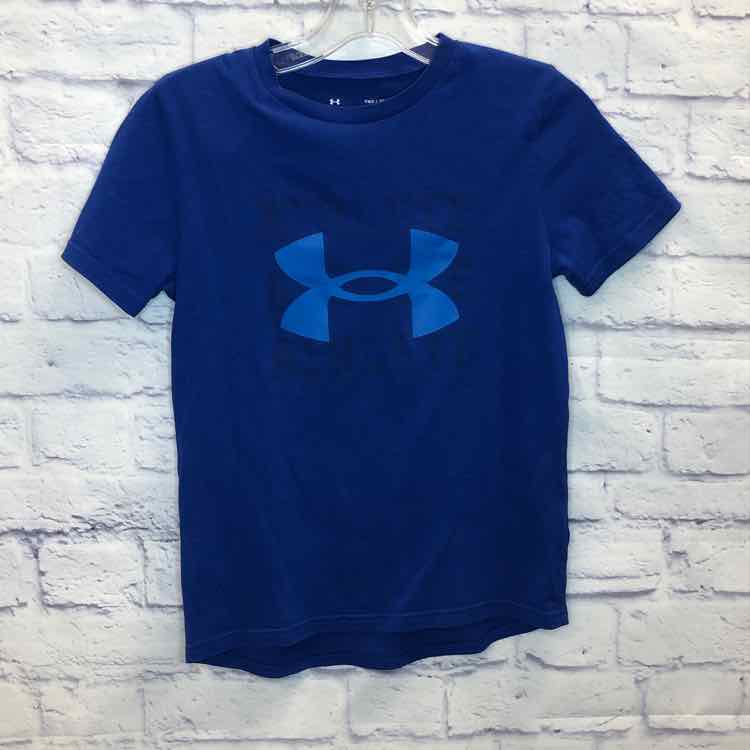 Under Armour Blue Size 10 Boys Short Sleeve Shirt