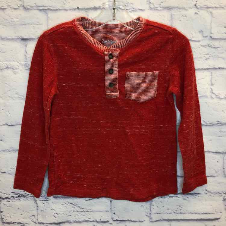 Cat & Jack Red Size 4T Boys Long Sleeve Shirt