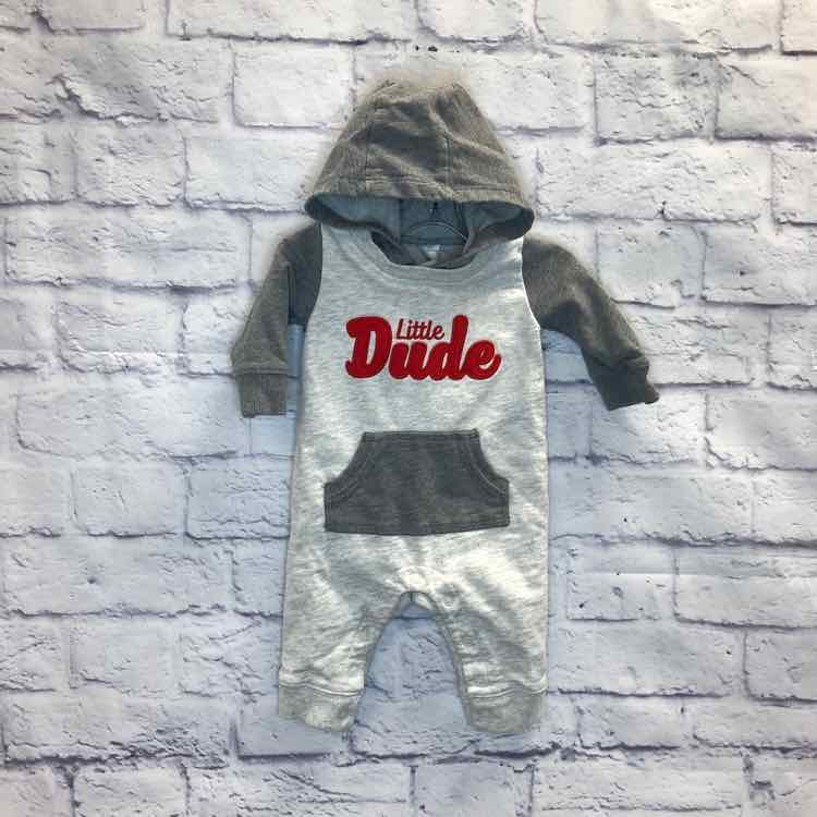 Carters Gray Size 3 Months Boys Romper