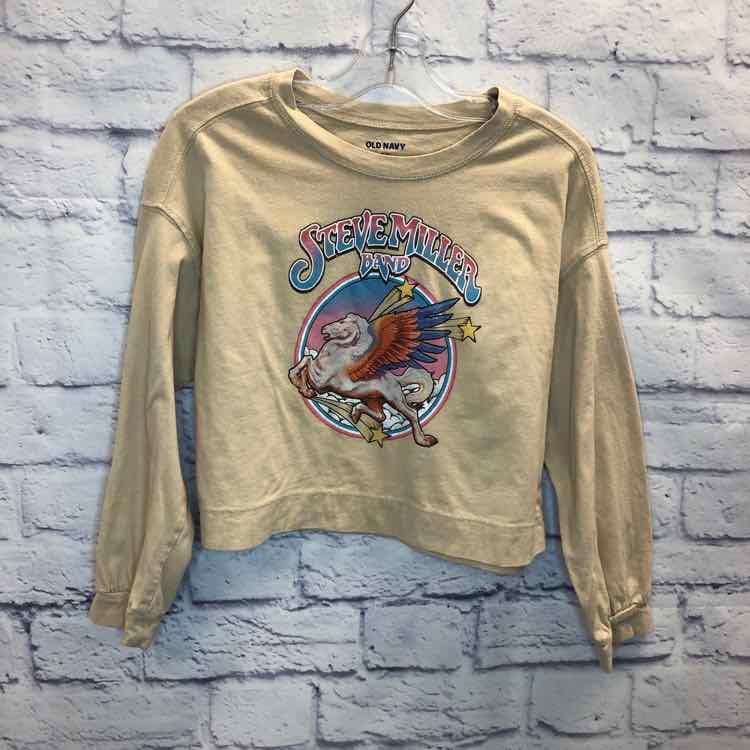 Old Navy Tan Size 8 Girls Short Sleeve Shirt