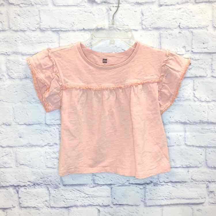 Tea Pink Size 12 Girls Short Sleeve Shirt