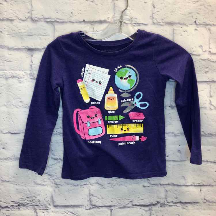 Childrens Place Purple Size 4T Girls Long Sleeve Shirt