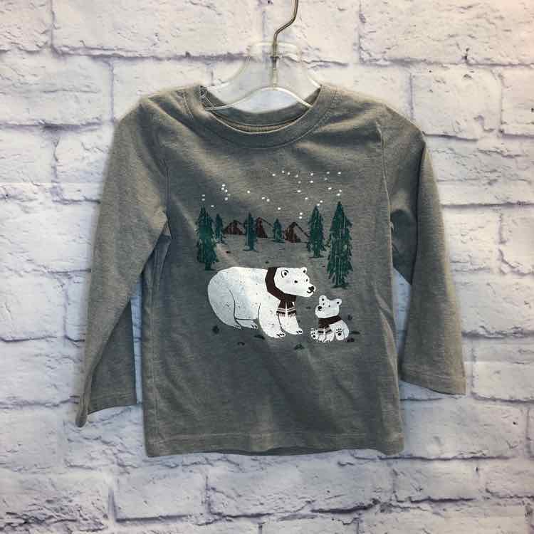 Cat & Jack Gray Size 2T Boys Long Sleeve Shirt