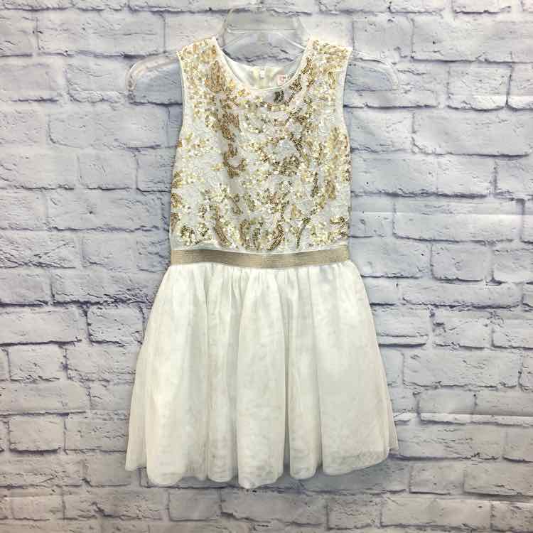 Childrens Place White Size 10 Girls Dress