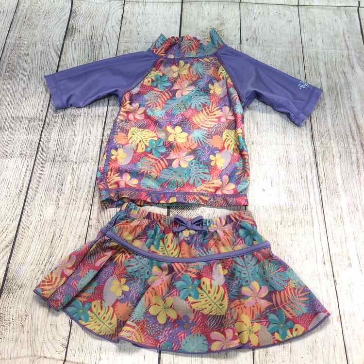 UV Skinz Purple Size 2T Girls Two Piece
