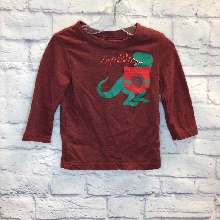 Cat & Jack Red Size 18 Months Boys Long Sleeve Shirt