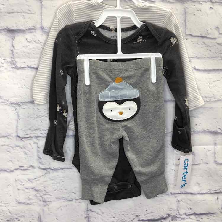 Carters Gray Size 3 Months Boys 3 Piece Outfit