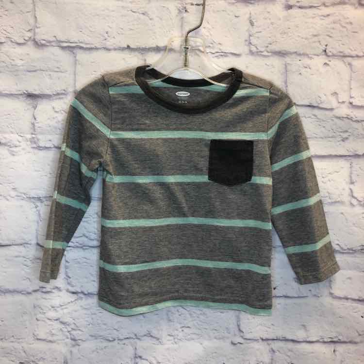 Old Navy Gray Size 18-24 months Boys Long Sleeve Shirt