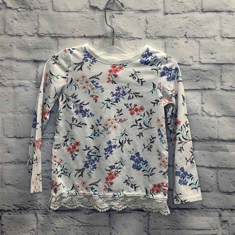 Carters Floral Size 6X Girls Long Sleeve Shirt