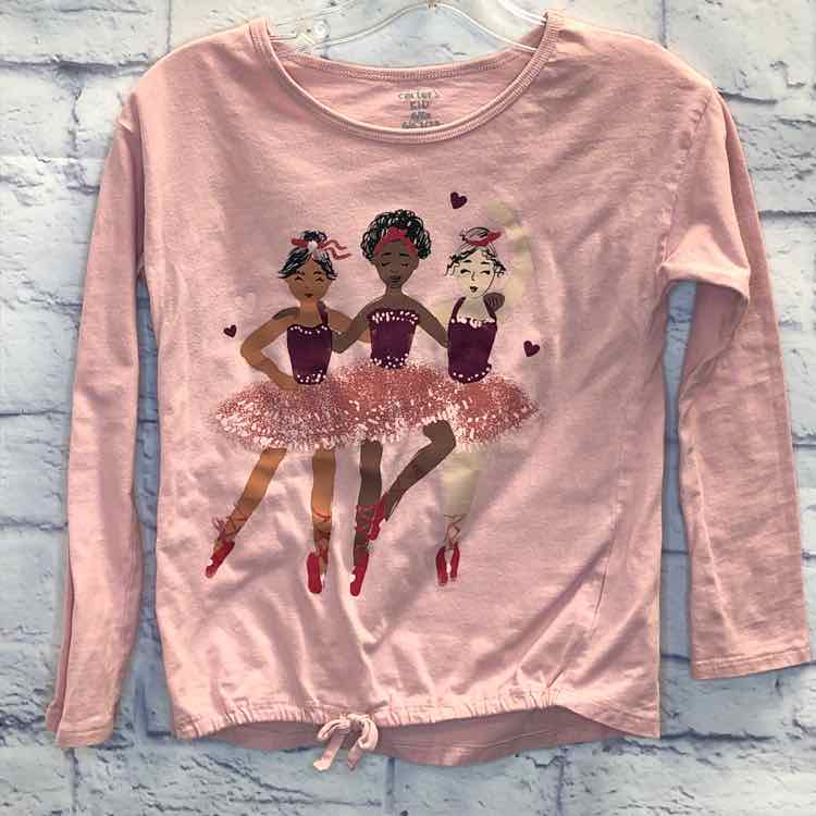 Carters Pink Size 6 Girls Long Sleeve Shirt