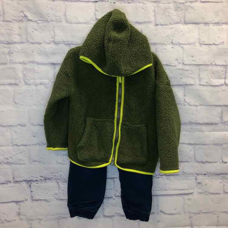 Members Mark Green Size 4T Boys 2 Piece Outfit