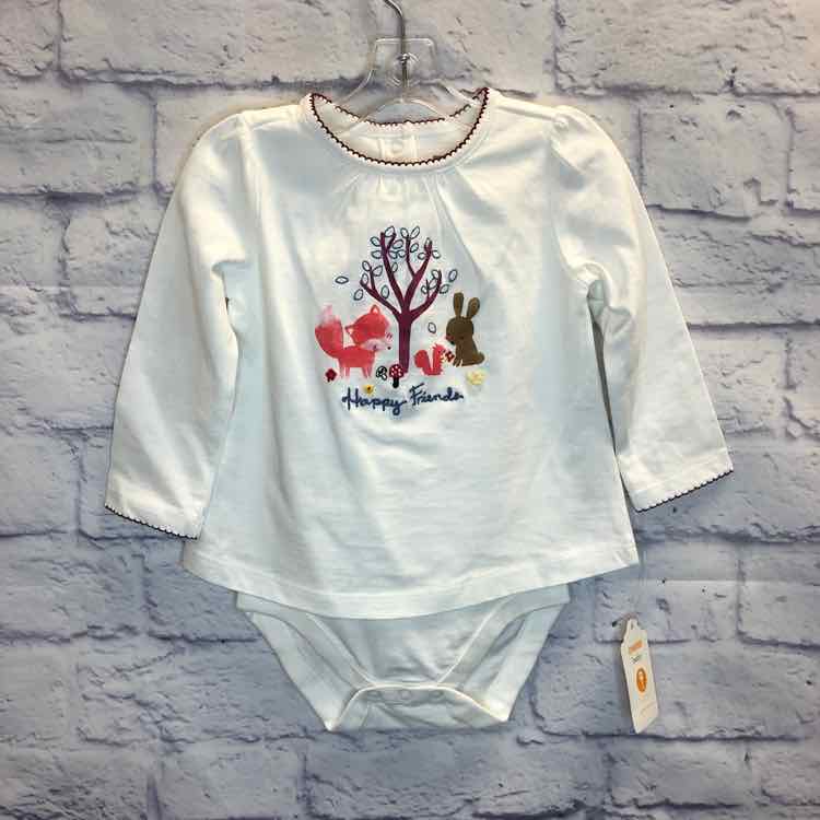 Gymboree White Size 6-12 months Girls Bodysuit
