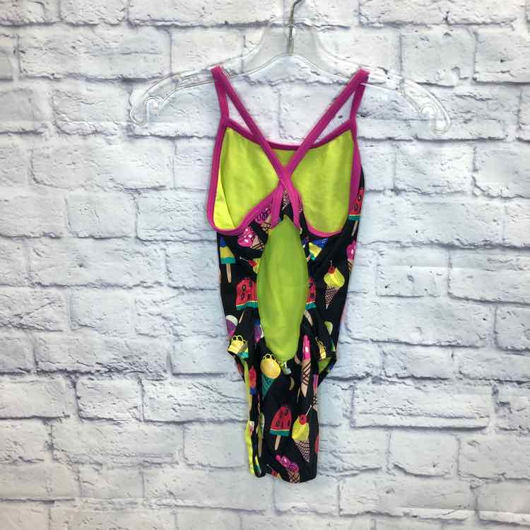 Sporti Black Size 10 Girls Swimsuit