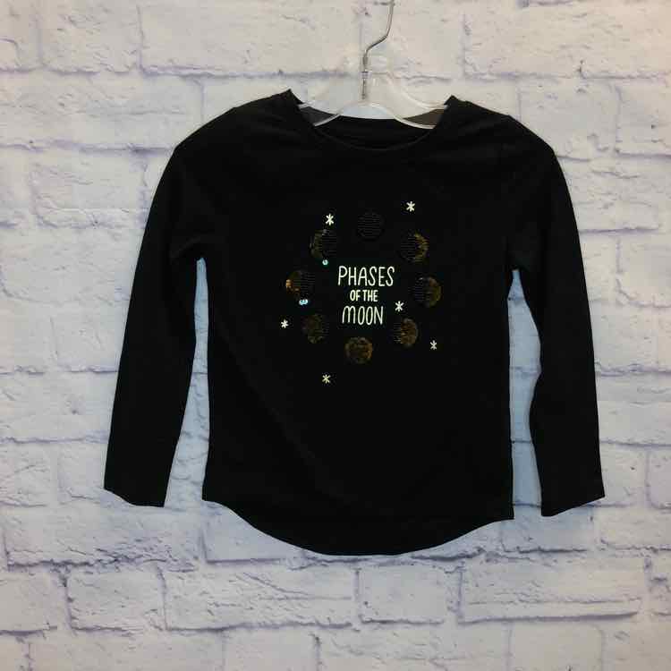 Cat & Jack Black Size 4T Girls Long Sleeve Shirt